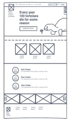 Sketch of Homepage