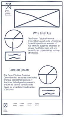 Sketch of Why Trust Us Page
